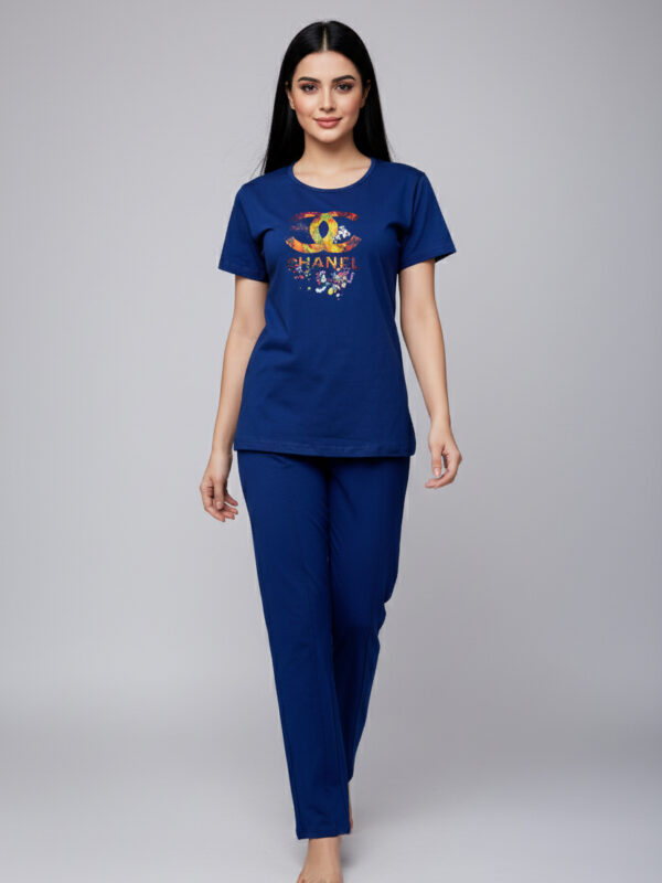 Artistic Navy "Chanel Splash" Comfort Pajama Set