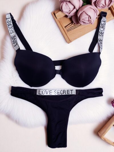 Classic Black "Love Secret" Padded Bra - Image 3