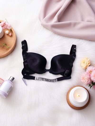 Classic Black "Love Secret" Padded Bra - Image 4
