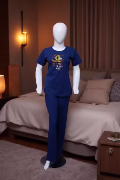 Artistic Navy "Chanel Splash" Comfort Pajama Set