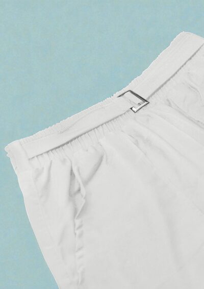Crisp White Premium Grip Cargo Trousers - Image 2