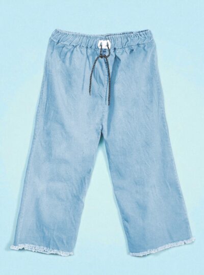 Serene Sky Blue Denim Trousers