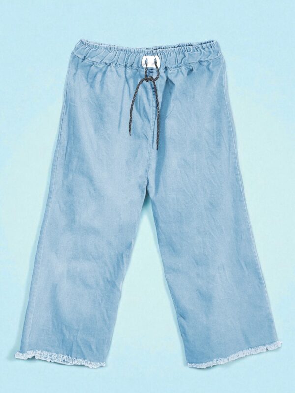 Serene Sky Blue Denim Trousers