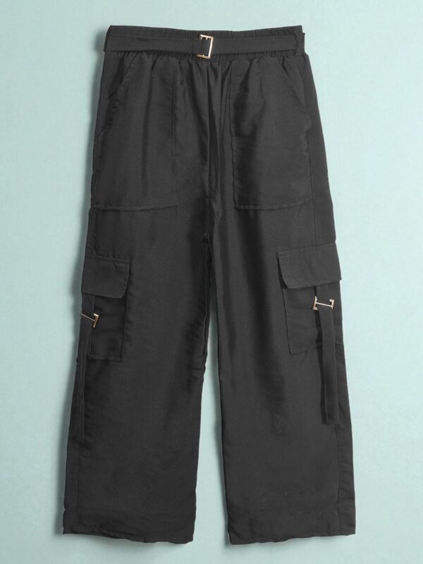 Classic Black Premium Grip Cargo Trousers