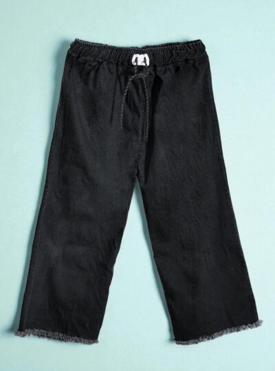Classic Black Denim Trousers