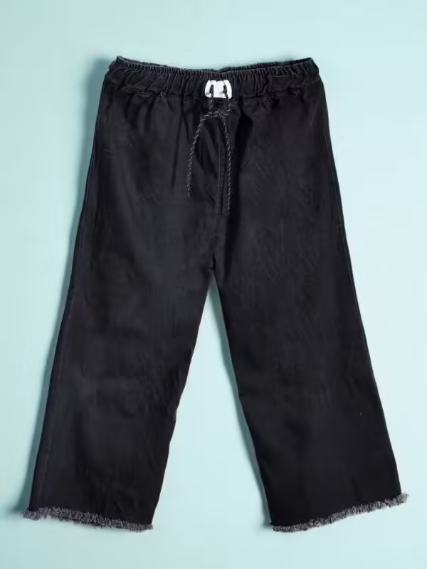 Classic Black Denim Trousers