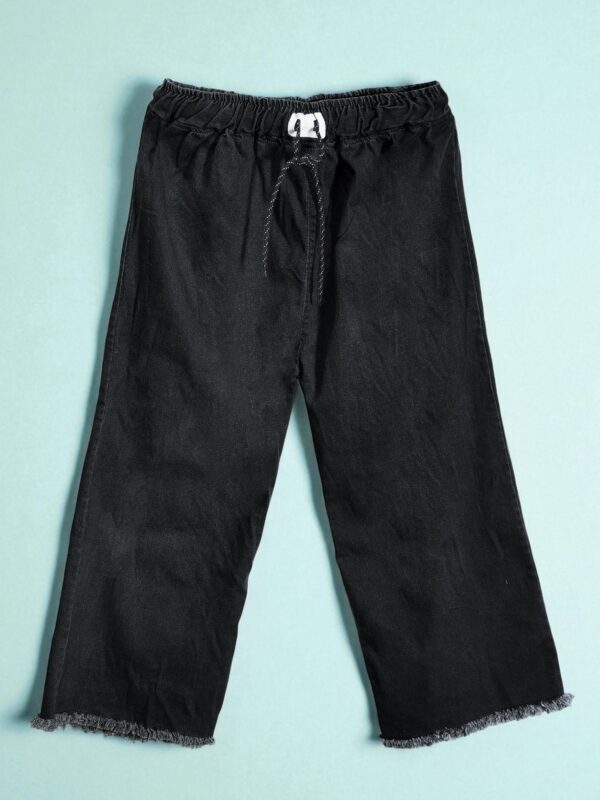 Classic Black Denim Trousers