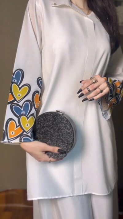 Chic 2-Piece Printed Shirt & Palazzo Set - Image 6