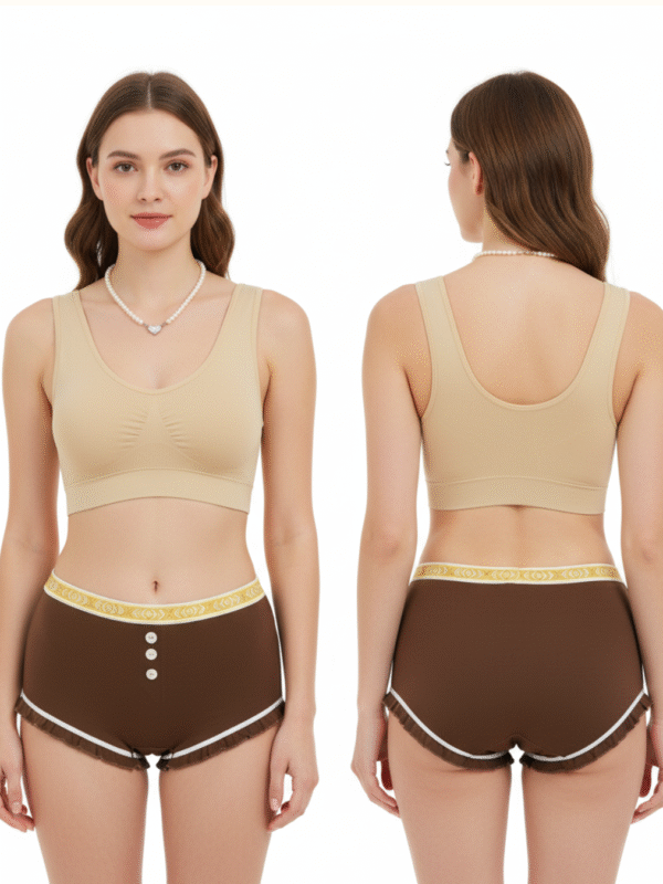 Imported Summer Underwear Front Button Style
