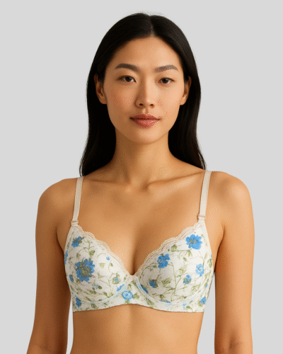 Imported Soft Malai Print Lycra Bra