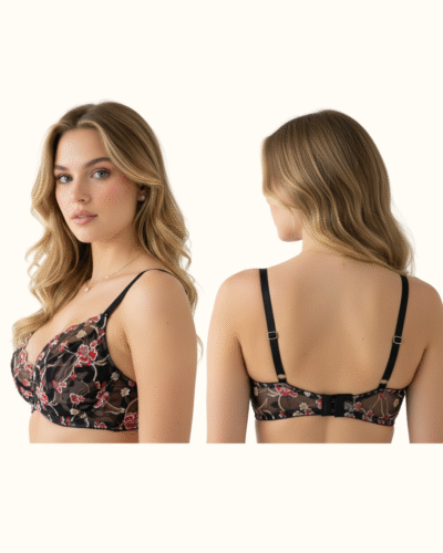 Imported Soft Malai Net Lycra Bra - Image 4
