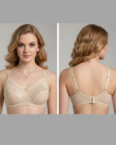 Super Fancy Net Half Cup Lycra Bra Skin - Image 4