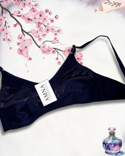 Super Fancy Net Half Cup Lycra Bra - Image 2