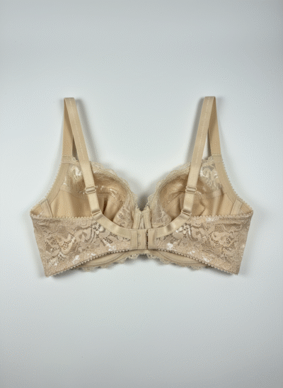Fancy Net Padded Wired Bra Skin - Image 6