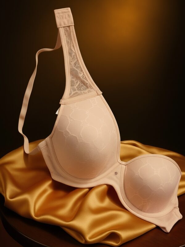 Skin Net Dot Satin Lace Bra